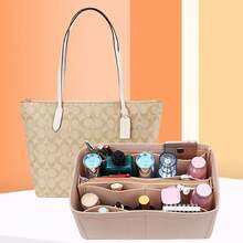 1pc Tote Bag Organizer Insert, Multi-Functional Tote Bag Inner Liner, Layered Zipper Storage Organizer Bag For Commuter Bag, Multi-Compartment Zipper Shaped Bag Organizer For Handbag, Multi-Pocket Cosmetic Power Bank Key Organizer Inner Liner Bag,Back To School - View 5