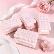 1pc Japanese Style Sandwich Cookie Slow Rebound Multi-Layer Mousse Sticky Stress Relief Toy, Round Or Square Available, Super Stress Relieving. Also Can Be Used As Creative Small Ornament Or Small Gift - Multicolor - View 11