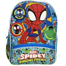 Marvel SPIDERMAN Fast Forward Kids Backpack- Spidey & Friends 16" Backpack Bottom Half Moon With 1 Front Pocket- Lightweight School Bookbag - 彩色 - 查看 3