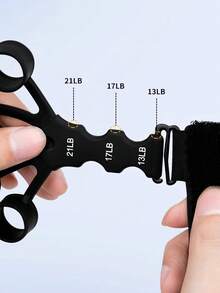 1PC Adjustable Resistance Finger Strength Trainer, Adjustable Grip Exerciser, Arm Workout, Professional Fitness Equipment For Men, Student Finger Rehabilitation Training, Arm And Wrist Muscle Exercise, Suitable For Arm And Palm Muscle Training And Rehabilitation, Ideal For Athletes And Daily Use - Multicolor - View 9