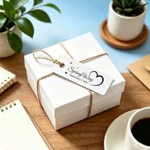 50入客製化長方形圓角紙標籤（不含繩），多功能個性化標籤卡，適用於婚禮禮物吊牌、衣物價格標籤、糖果與餅乾包裝標籤 - 彩色 - 查看 8