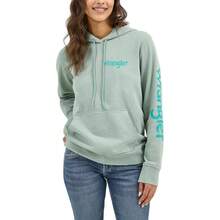 Wrangler Women's Retro Logo Hoodie Variant 2 - Blue Surf - View 1
