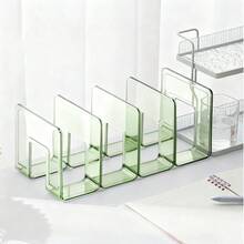 1pc 4-Slot Desktop Bookshelf File Organizer Storage Rack For Office Documents School Supplies - Multiple Styles - View 12