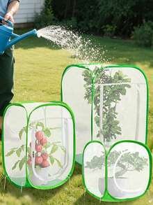 Reusable Pop-Up Garden Mesh Plant Cover, 3 Sizes Square Raised Net Cage, Foldable Pest Protection Tent, Protects Vegetables And Fruits From Birds And Insects, Suitable For Outdoor Yard - Insect Netting - View 2