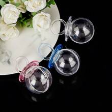 1/12pcs Creative Pacifier Shaped Candy Jars, Baby Shower Mini Pacifier Bottle Boxes, With Lid Candy Containers, Small Item Storage Boxes, Gift Storage Containers, Candy, Cake, Chocolate Display, Suitable For Home, Wedding, Baby Shower, Valentine's Day, Easter, Thanksgiving - Nipple - View 9