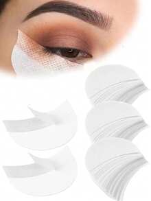 100/30/10pcs Eyelash Removal Cotton Pads, Eyelash Removal Patches, Eyelash Extension Tools, Non-Woven Fabric Eyeshadow Patches, Eyelash Protection Isolation Adhesive Pads, Makeup Tools, Eye Tools - Multicolor - View 1