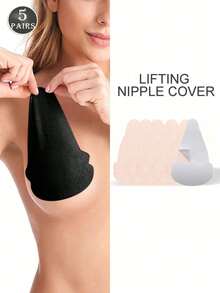 2/10/20pcs Non-Woven Disposable Nipple Covers, Invisible Breast Enhancer Pads, Skin-Friendly Comfortable, Prevent Nipple Show-Through - Multicolor - View 12
