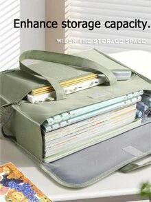 Document Organizer Bag - School Supplies Flip-Top, Multi-Layer Thickened A4 Storage Capacity, An Essential Item For Returning To School. - Multicolor - View 5