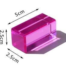 Rainbow Crystal Acrylic Strip Blocks Rectangle Stacking Gem Blocks For Kids 10 Colors Gem Cubes Stacking Educational Sensory Light Learning Toys - Multicolor - View 8