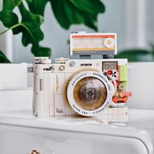 500+Pcs Mini Retro Camera Building Blocks, Handmade Assembly Photography Model, Desktop Decoration Ornament, Collectible Hobby Toy Game, Suitable For Fans As Halloween And Christmas Gifts - Multicolor - View 11