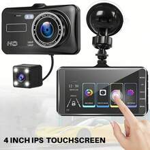 Dash Cam Front And Rear, 1080P Dashcam With 4'' Touchscreen, Dual Car Camera Dash Cam With 32GB SD Card,Super Night Vision,WDR,Parking Monitor,G-Sensor,Loop Recording,Max 512GB - A-32GB - View 4