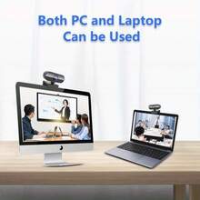 Cámara web de alta definición con enfoque automático, interfaz USB plug-and-play, rotación de 360° para computadora/laptop/PC, con lente macro, resolución de grabación de video 1080P, enfoque automático, sin batería requerida, adecuada para videoconferencias y cursos en línea, cámara web para aula virtual | Diseño de cámara web de moda | Conexión USB, cámara web, cámara de computadora, cámara de transmisión en vivo, cámara de Smart TV, cámara de laptop, cámara web, accesorios de computadora, equipo de transmisión en vivo, cámara USB - Ver 5