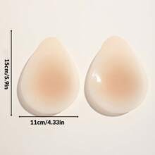 1 Pair Silicone Anti-Friction Nipple Covers, Reusable Washable Invisible Self-Adhesive Lift Breast Pads, Suitable For Swimwear, Tank Tops, Weddings, Beach, Skin-Friendly Adhesive Breast Pads, Portable Summer Vacation Travel Women's Daily Wear Accessories - Multicolor - View 10