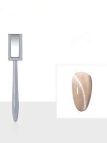 Cat Eye Nail Art Magnetic Tool Set, Professional Magnetic Nail Art Set, Includes Double-Headed Magnet, Ring Magnet, Cylindrical Magnet And Cat Eye Magnetic Wand, Strong Magnetic Effect, Suitable For 3D Starry Sky Velvet Cat Eye Gel Nail Polish, DIY Salon Nail Art Accessories - Multicolor - View 13
