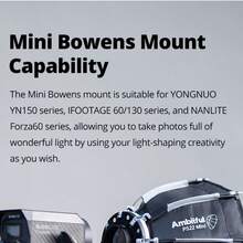 AMBITFUL PS22/30 Mini 柔光箱，22/30cm 快拆式便攜柔光箱，附 Bowens 接環、擴散罩與收納袋，適用攝影 LED 攝影燈工作室照明 - 查看 6