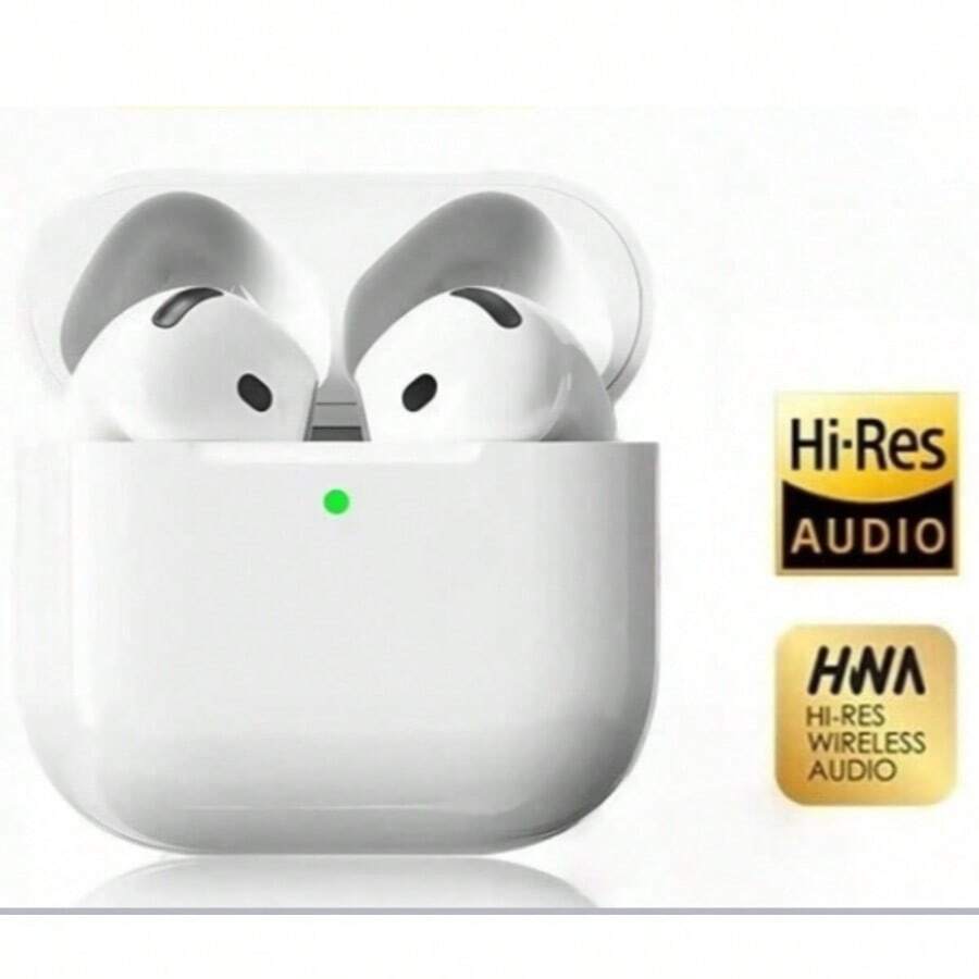 New Air4 Wireless In - Ear Earbuds With Ultra- Fidelity Sound 8 In 1 Wireless Earbuds ANC Active Noise Cancelling(-36db)In-Ear Earphones 360 Hi-Fi Stereo Waterproof Headphones Android Phone/ AlRP0DS Pro IOS Laptops 1:1 Clone - Air4標準版 - 查看 1