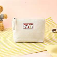 1PC, Licensed Sanrio Hello Kitty Large Capacity Handheld Makeup Bag, Minimalist Portable Waterproof Travel Storage Pouch, Multi-Functional Toiletry Organizer, Gift For Girls - View 10