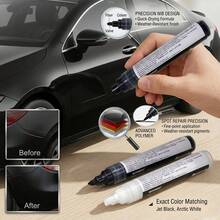 Car Touch Up Marker Set, Black & White Scratch Repair Pen For Car, Truck, SUV, Motorcycle, Alloy Wheel Hub & Auto Body, Quick-Drying Waterproof Anti-Rust Pen For Car Care.Precision Nib Car Scratch Repair Touch Up Pen - A - View 1