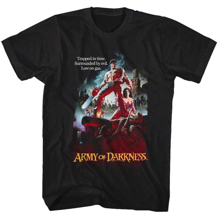 Camiseta Negra para Adultos con el Logo de Army of Darkness - Negro - Ver 1