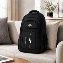 Ce sac à dos unisexe est conçu pour les voyages en plein air. Il offre une grande capacité et se distingue par ses détails multicolores élégants et sa fermeture éclair directionnelle. Il peut servir de sac à dos pour ordinateur portable grande capacité, de sac professionnel polyvalent, de sac à dos antivol pour homme, de sac à dos pour jeune, de sac pour ordinateur, de sac de voyage et constitue un excellent cadeau pour les fêtes. - Blanc - Voir 8