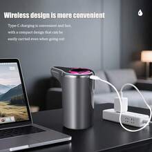 智慧家居自動出水器，USB充電式無線抽水泵，定時抽水，電池容量：300mAh - 灰色 - 查看 10