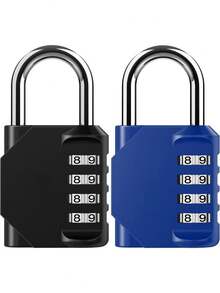 4位數字密碼鎖 戶外鎖 適用於學校、健身房、運動場、圍欄、工具箱、大門、櫃子、戶外、鎖扣式儲物櫃 - 彩色 - 查看 12