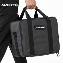 AMBITFUL PB19 Portable LED Video Light Kit Storage Bag, Photography Lighting Equipment Protective Carrying Case With Handle And Shoulder Strap - View 3