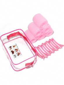 30 Pcs Self-Adhesive No Heat Hair Curlers, DIY Hair Styling Accessories, Women Hairdressing Tools - Multicolor - View 9