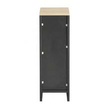 Mesita de noche estrecha SoBuy de 20 cm con cajón, mesa auxiliar que ahorra espacio para habitaciones pequeñas, dormitorio, sala de estar, color negro, 20x35x60 cm, FBT111-SCH - Negro - Ver 8