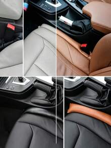 2/1pc Universal Car Seat Gap Filler Pad, Soft Anti-Leak Cushion, Faux Leather Gap Filler, Isolation Pad, Car Interior Decoration - A - View 10