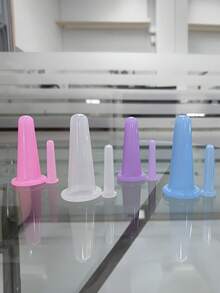2/4pcs Silicone Facial Lifting Massage Cups, Soft Lip Lifting Cups, Eye Relief Lifting Set - Multicolor - View 5