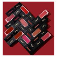 YSL Rouge Pur Couture Vinyl Cream Lipstick #440 CHILI - Bold Red Creamy Lipstick, 0.18oz/5.5ml, Hydrating & High Shine - 紅色 - 查看 6
