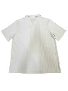 Men Plus Size Holiday Knitted Casual Business Polo Shirt, Suitable For Casual, Office, Dating, Walking - Champagne - View 3