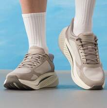 Skechers Men's Low-Top Lightweight Comfortable Breathable Walking Sneakers - Taupe - View 3