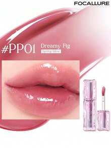 FOCALLURE JUICY Mirror Lip Gloss, Hydrating Texture, Long-Lasting Wear, Smudge-Proof, Comfortable Application, Volumizing Visual Effect, Multiple Daily Shades - #PP01 Dreamy Fig - View 1