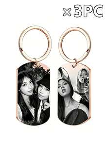 Llavero de metal personalizable, impreso con tu foto y texto, 4 estilos y 4 colores disponibles, paquete de 1 pieza, 3 piezas o 5 piezas. Perfecto como llavero, decoración de mochila, regalo de cumpleaños, regalo de aniversario y regalo del Día de San Valentín. - Multicolor - Ver 33