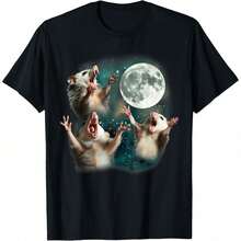Three Quakers Howling At The Moon - Weird Meme T-Shirt For Parrot Lovers - Burgundy - View 1