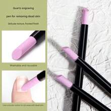 Quartz Nail Cuticle Remover Pen, Professional Quartz Nail Polishing & Exfoliating Stick, Suitable For Nail Salon And Home Use - Multicolor - View 7