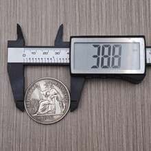 1pc Vintage Metal Ornament, Collectible Decorative Desktop Display Gift, Desktop Craft Ornament Gift, Collectible Decorative Craft, Collectible Commemorative Coin - Antique Silver - View 7