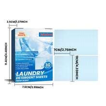 jakehoe Laundry Detergent Sheets – 30 Loads Fresh Scent – Travel Size Laundry Strips – No Measuring Required, Quick Dissolving – No Optical Brighteners, No Phosphates – Portable Packaging – Gentle On Skin, Effective On Stains - Solid State - View 12