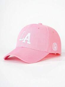 1件刺繡LA人造毛綠色棒球帽 女款紐約字母刺繡棒球帽 時尚休閒帽 春秋旅行海灘度假 - 多色 - 查看 27