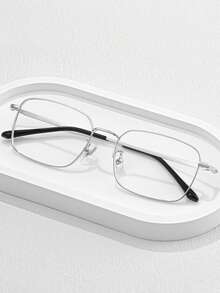 Square Metal Frame Glasses For Computers, Gaming, TV, And Smartphones; Reduce Eye Strain; Lightweight; Fashionable Frames. - View 5