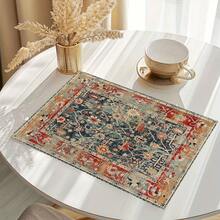 1pc/4pcs/6pcs/8pcs, Vintage Bohemian Style, Suitable For Dining Table, Breakfast Mat, Coffee Bar, All-Season Decor, Washable Table Mat, Room Decoration, Kitchen Dining Table Mat, Indoor/Outdoor Party Decor, Home Decor, Ideal Gift - Multicolor - View 4