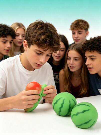 Squishy Fidget Toys Summer Watermelon Squeeze Toy, Stress Relief Fidget Toy, Slow Rebound Squeeze Toy