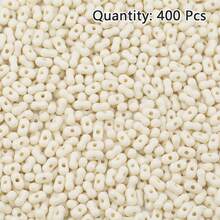 400 pièces de perles acryliques de couleur mélangée en forme de cacahuète avec trou, matériel pour la fabrication de bijoux DIY, collier, bracelet, accessoires perlés faits main - Perles de cacahuètes colorées à faire soi-même - Voir 10