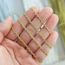 1 Yard Ultra Small Wavy Trim, Perfect For Sewing Craft Supplies - Multicolor - View 3