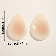 1 Pair Silicone Anti-Friction Nipple Covers, Reusable Washable Invisible Self-Adhesive Lift Breast Pads, Suitable For Swimwear, Tank Tops, Weddings, Beach, Skin-Friendly Adhesive Breast Pads, Portable Summer Vacation Travel Women's Daily Wear Accessories - Multicolor - View 11