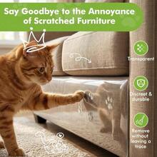 1 Roll Anti Cat Scratch Furniture Protector Tape Self-Adhesive PVC Transparent Tape Couch Guard Pads Stickers For Couch Sofa,Pet Supplies Cat Scratch ,Cat Accessories - 20*300cm - View 8