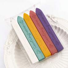 5pcs/Pack English Wax Sticks With Wick, Sealing Wax For Wax Seal Stamp, Multiple Colors Available, Suitable For Envelopes/Invitations/Scrapbooking/Gift Wrapping/DIY Handmade Decoration - 5 Sticks/pack With English Cored Wax Strips - View 15