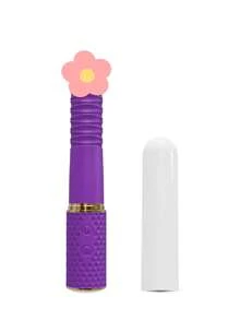 8.9 Inch Thrusting Vibrating Dildo Sex Toy, Automatic Telescoping Dildo Sex Machine, Realistic Penis G-Spot Vaginal Anal Stimulator, 10 Modes, With Handle And Suction Cup, Prostate Massager, Adult Sex Toy Game, Suitable For Women And Men - Purple - View 11